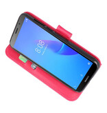 Bookstyle Wallet Cases Taske til Huawei Y5 Lite 2018 Pink