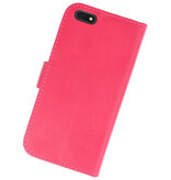 Bookstyle Wallet Cases Taske til Huawei Y5 Lite 2018 Pink