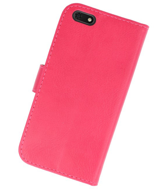 Bookstyle Fundas Wallet Case para Huawei Y5 Lite 2018 Rosa