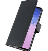 Etuis portefeuille Bookstyle Case pour Samsung S10 Noir