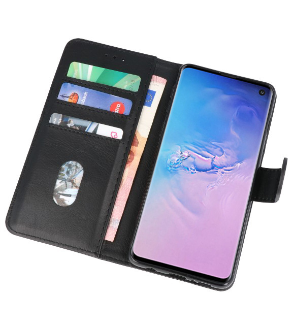 Bookstyle Wallet Cases Hoesje voor Samsung S10 Zwart