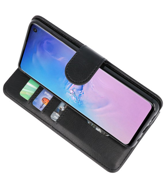 Bookstyle Wallet Cases Hoesje voor Samsung S10 Zwart