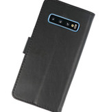 Etuis portefeuille Bookstyle Case pour Samsung S10 Noir