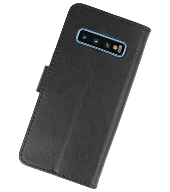 Bookstyle Wallet Taske Etui til Samsung S10 Black