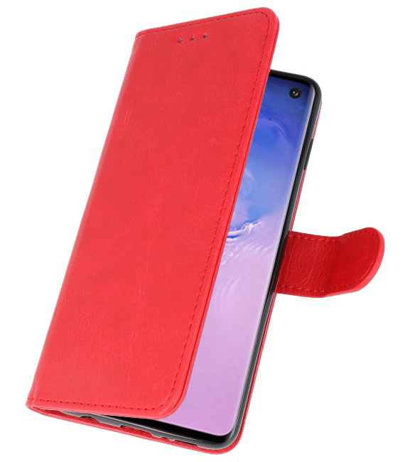 Bookstyle Wallet Cases Hoesje voor Samsung S10 Rood