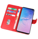 Funda Bookstyle Estuches para Samsung S10 Rojo