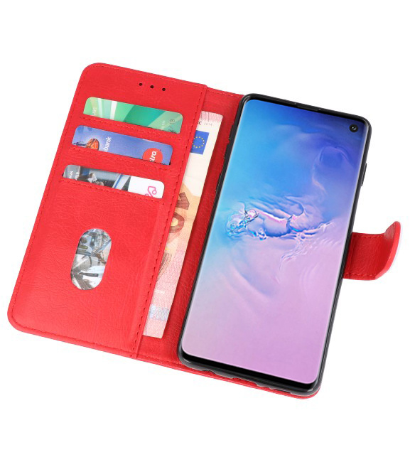 Bookstyle Wallet Cases Hoesje voor Samsung S10 Rood