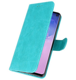 Bookstyle Wallet Taske Etui til Samsung S10 Green