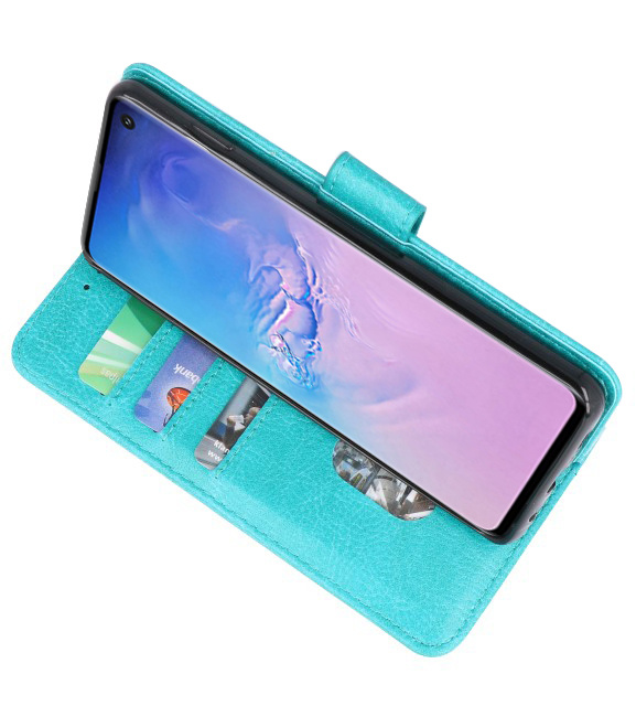 Bookstyle Wallet Cases Hoesje voor Samsung S10 Groen