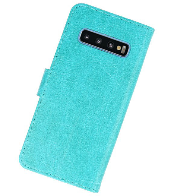 Bookstyle Wallet Cases für Samsung S10 Grün