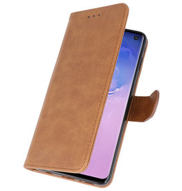 Custodia a portafoglio per Custodia per Samsung S10 Marrone