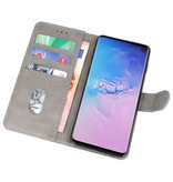Etuis portefeuille Bookstyle Case pour Samsung S10 Gris