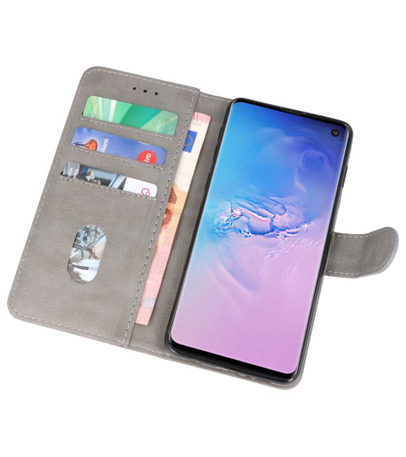 Bookstyle Wallet Cases Case for Samsung S10 Gray