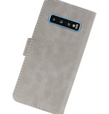 Bookstyle Wallet Cases für Samsung S10 Grau