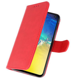 Funda Bookstyle Estuches para Samsung S10e Rojo