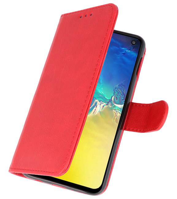 Etuis portefeuille Bookstyle Case pour Samsung S10e Rouge