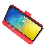 Funda Bookstyle Estuches para Samsung S10e Rojo
