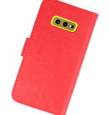 Bookstyle Wallet Taske Etui til Samsung S10e Red