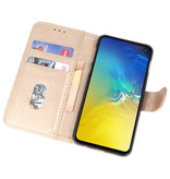 Bookstyle Wallet Cases für Samsung S10e Gold