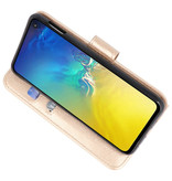 Fundas estilo billetera Bookstyle para Samsung S10e Gold