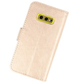 Fundas estilo billetera Bookstyle para Samsung S10e Gold