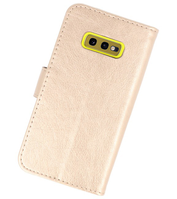 Bookstyle Wallet Cases für Samsung S10e Gold