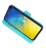 Etuis portefeuille Bookstyle Case pour Samsung S10e Vert