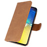 Bookstyle Wallet Cases Hoesje voor Samsung S10e Bruin