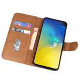 Bookstyle Wallet Cases Hoesje voor Samsung S10e Bruin