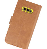 Bookstyle Wallet Cases Hoesje voor Samsung S10e Bruin