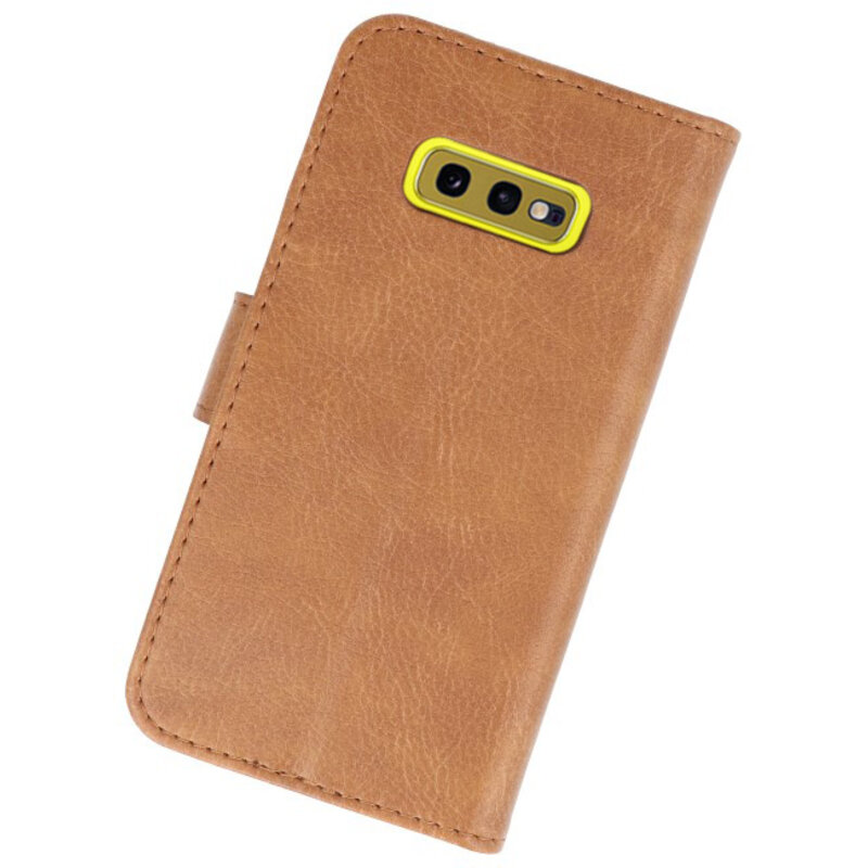 Fundas estilo billetera Bookstyle para Samsung S10e Marrón