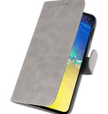 Étuis portefeuille Bookstyle Case pour Samsung S10e Grey