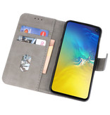 Bookstyle Wallet Cases Hoesje voor Samsung S10e Grijs