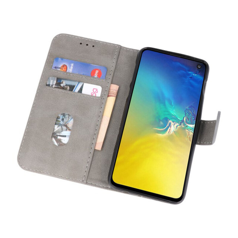 Funda Bookstyle Estuches para Samsung S10e Gris