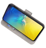 Bookstyle Wallet Cases Hülle für Samsung S10e Grau