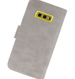 Bookstyle Wallet Cases Hoesje voor Samsung S10e Grijs