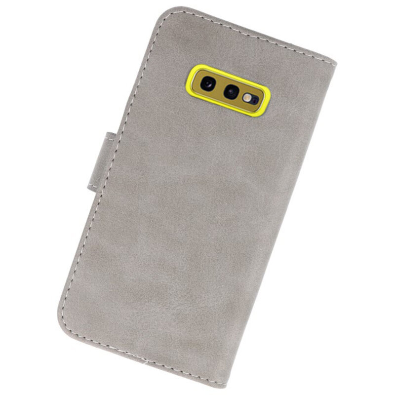 Étuis portefeuille Bookstyle Case pour Samsung S10e Grey