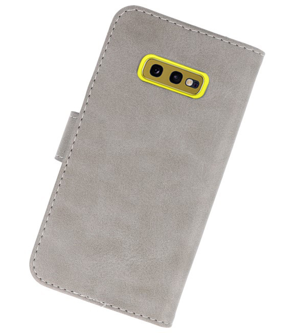 Bookstyle Wallet Cases Hülle für Samsung S10e Grau