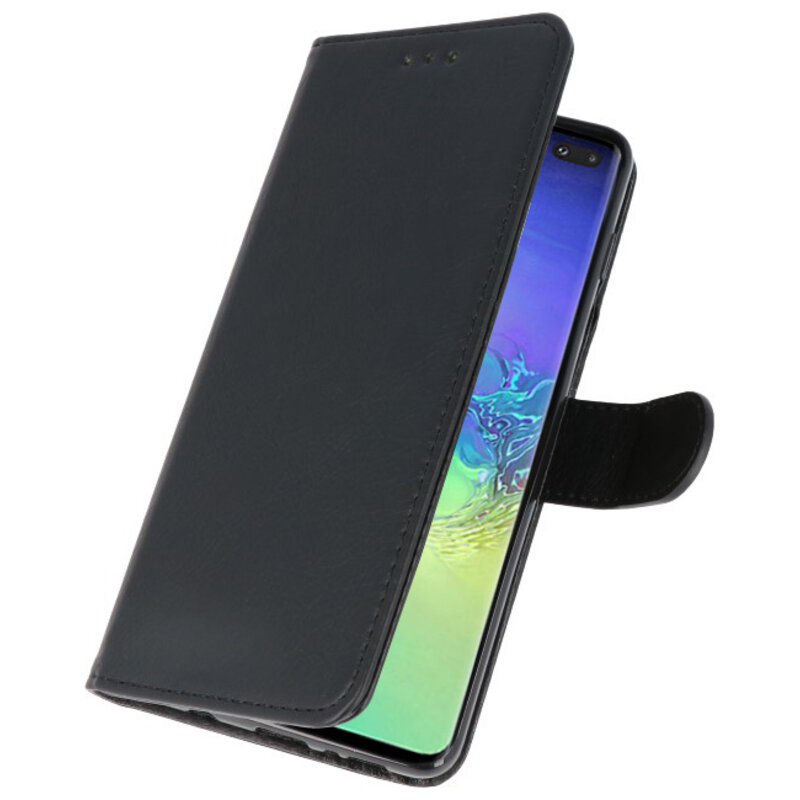 Fundas estilo billetera Bookstyle para Samsung S10 Plus negro