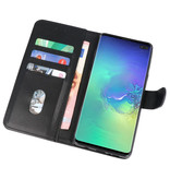 Bookstyle Wallet Cases Case für Samsung S10 Plus Schwarz