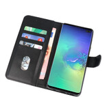 Bookstyle Wallet Cases Case für Samsung S10 Plus Schwarz