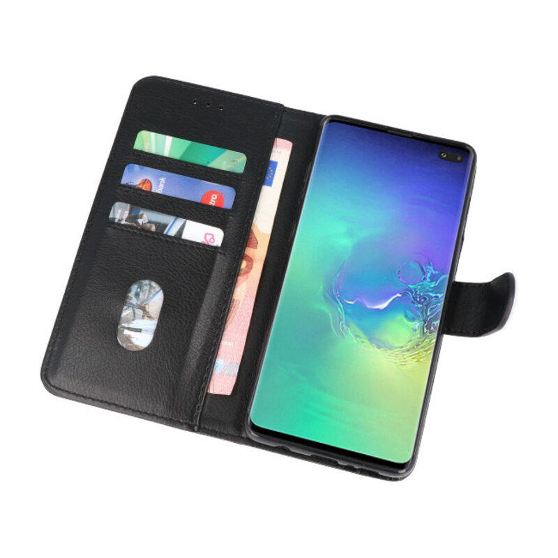 Custodia a portafoglio per Custodia per Samsung S10 Plus nera