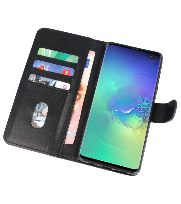 Bookstyle Wallet Cases Hoesje voor Samsung S10 Plus Zwart