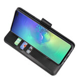 Bookstyle Wallet Cases Case für Samsung S10 Plus Schwarz