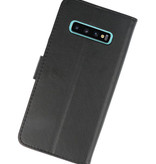 Bookstyle Wallet Cases Case für Samsung S10 Plus Schwarz