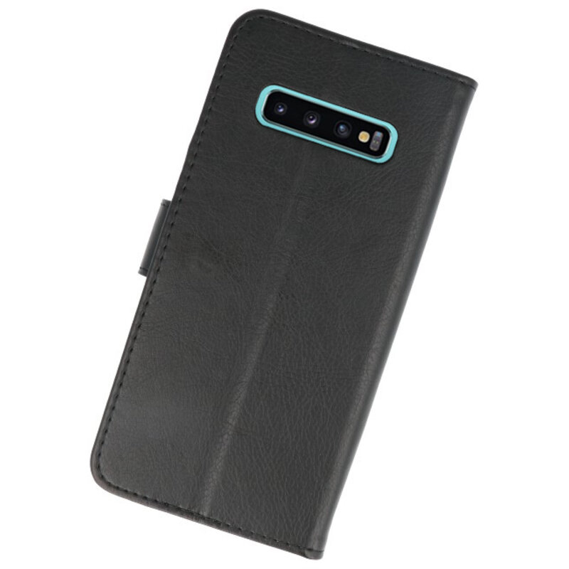 Fundas estilo billetera Bookstyle para Samsung S10 Plus negro