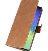 Bookstyle Wallet Cases Hoesje voor Samsung S10 Plus Bruin