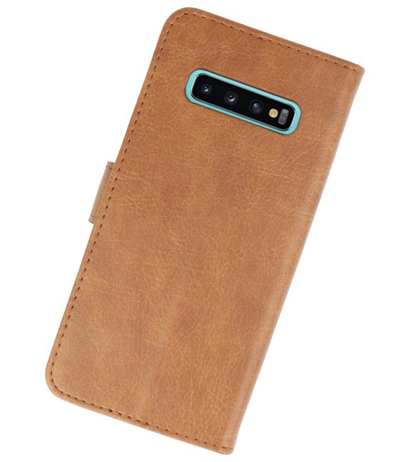 Bookstyle Wallet Cases Hoesje voor Samsung S10 Plus Bruin