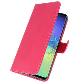 Bookstyle Wallet Cases Hülle für Samsung S10 Plus Pink