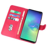 Bookstyle Funda Cartera Funda para Samsung S10 Plus Rosa